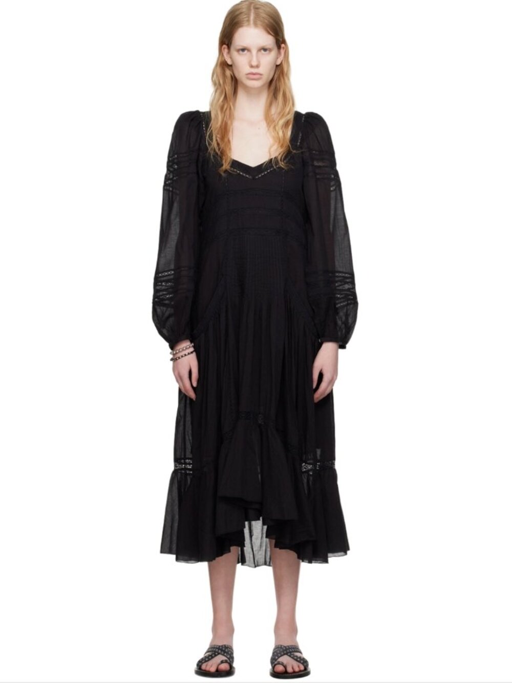 Isabel Marant Etoile "Melia" Dress in Black, size 34. Fits size 0/2